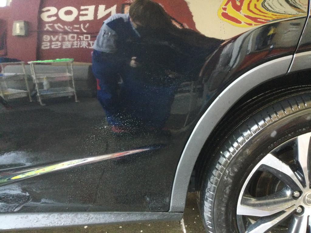 レクサス　ＲＸ２００ｔ へこみ修理後