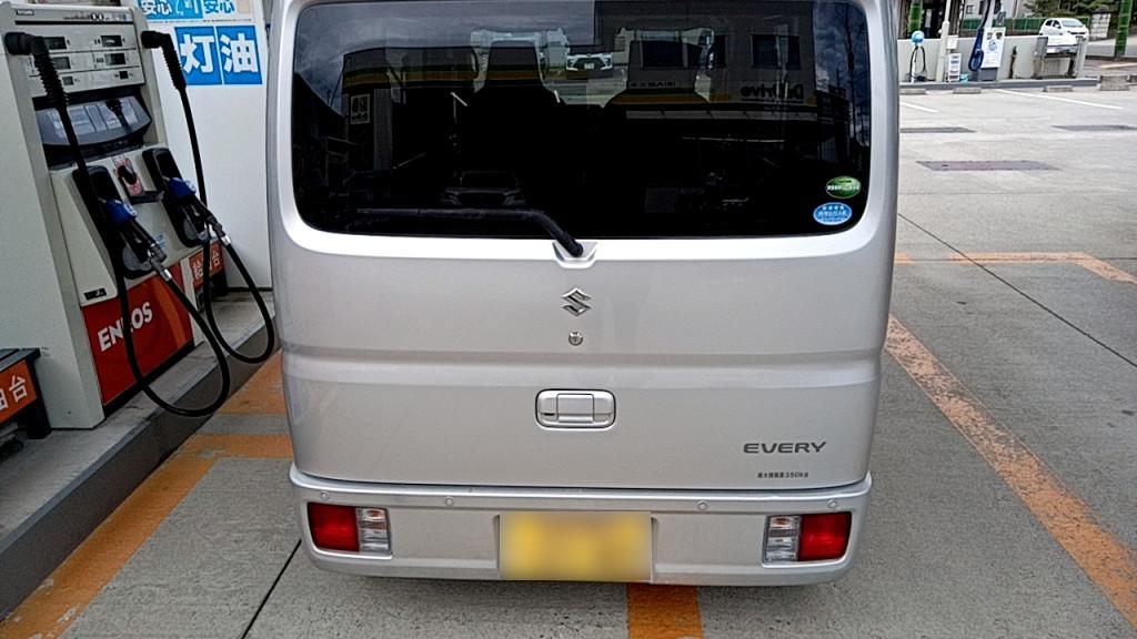  エブリイ へこみ修理後