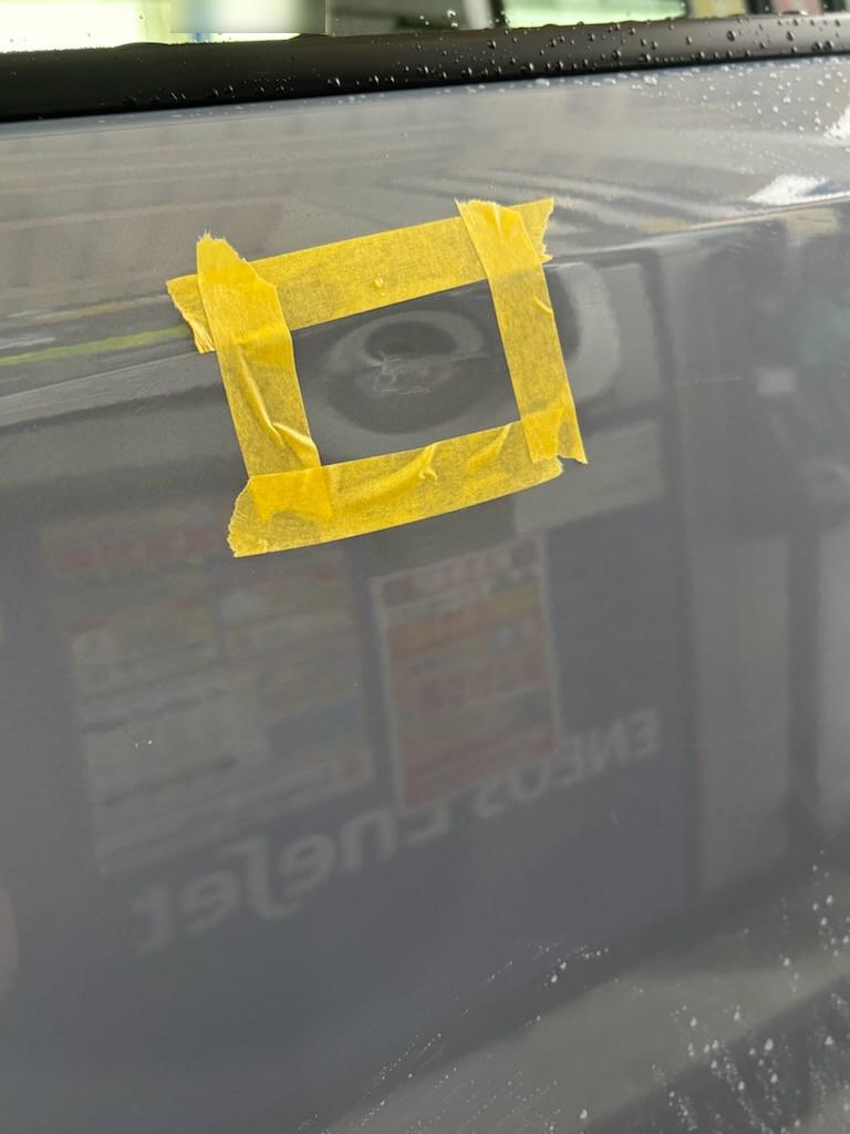  ワゴンＲ へこみ修理前