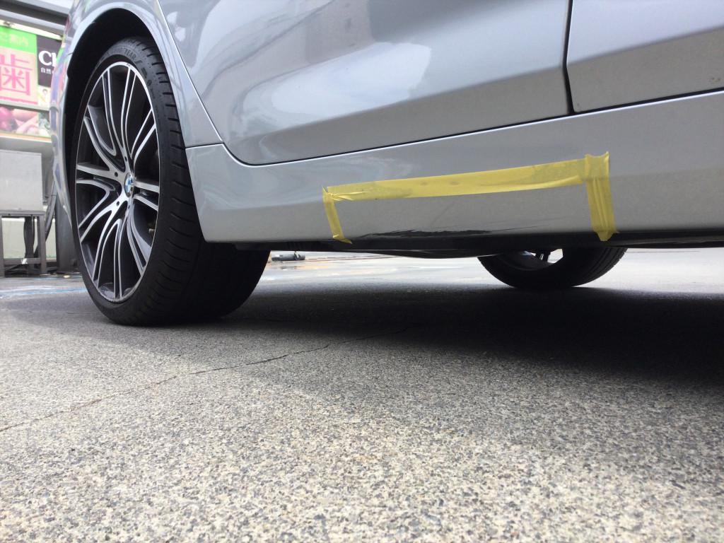  ＢＭＷ　５シリーズ へこみ修理前