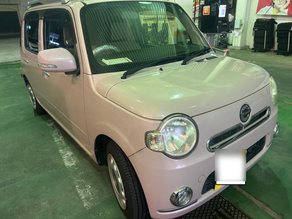 ダイハツ ミラ　ココア バンパー へこみ
