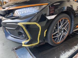  シビック エグレ修理前