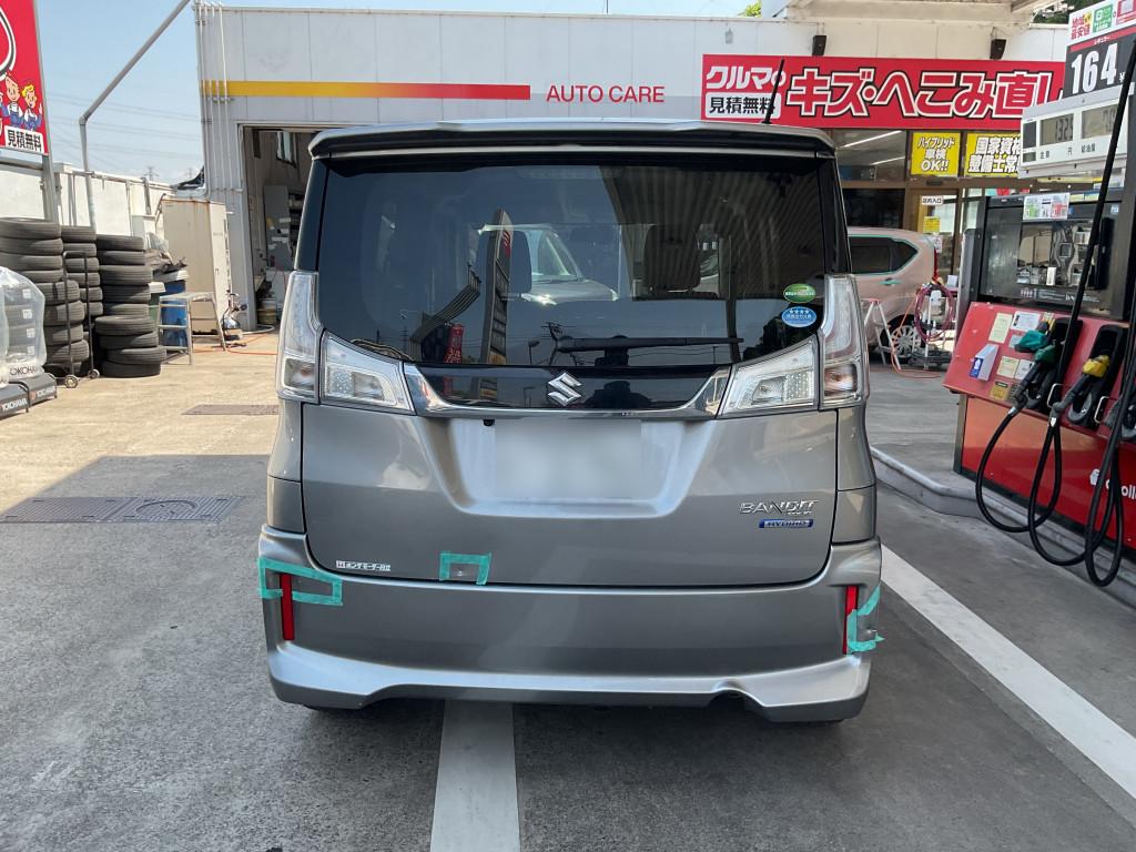  ソリオ　バンディット へこみ修理前