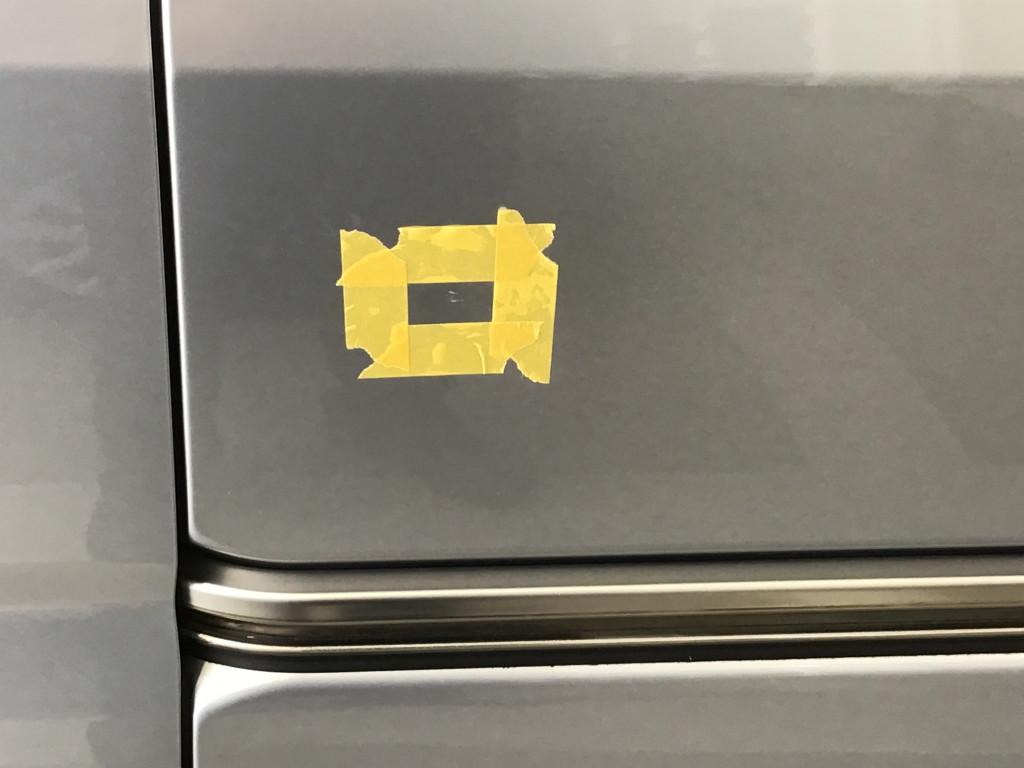  ハイゼットカーゴ へこみ修理前