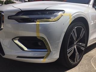  ボルボ　Ｓ６０ 線キズ修理前