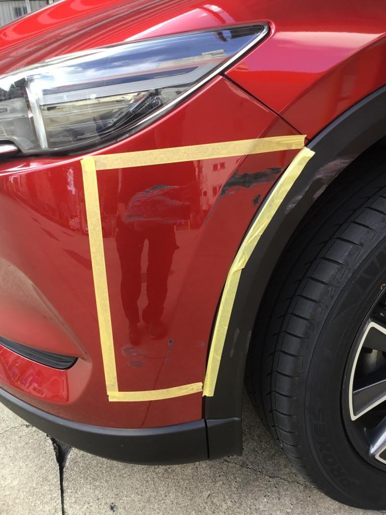  ＣＸ－５ へこみ修理前