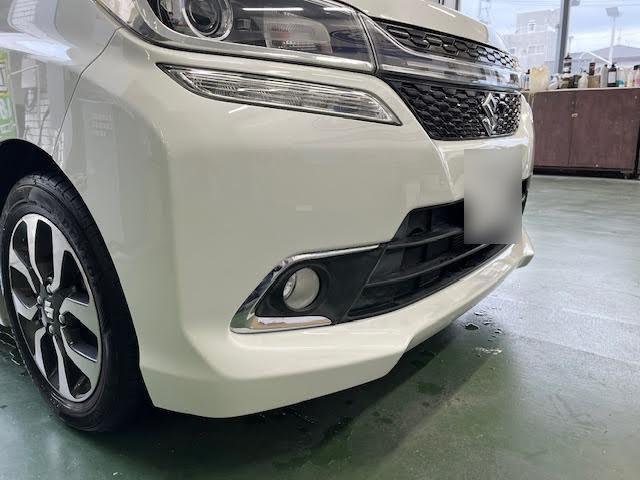 After repair バンパー エグレ スズキ ソリオ