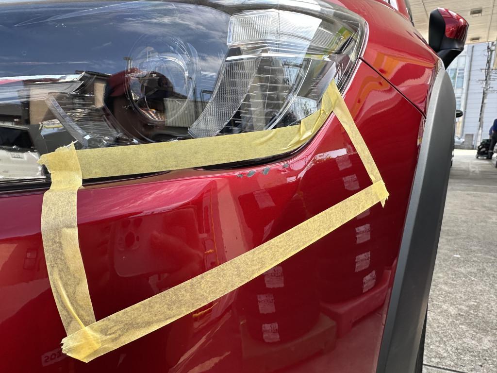  ＣＸ－３ へこみ修理前
