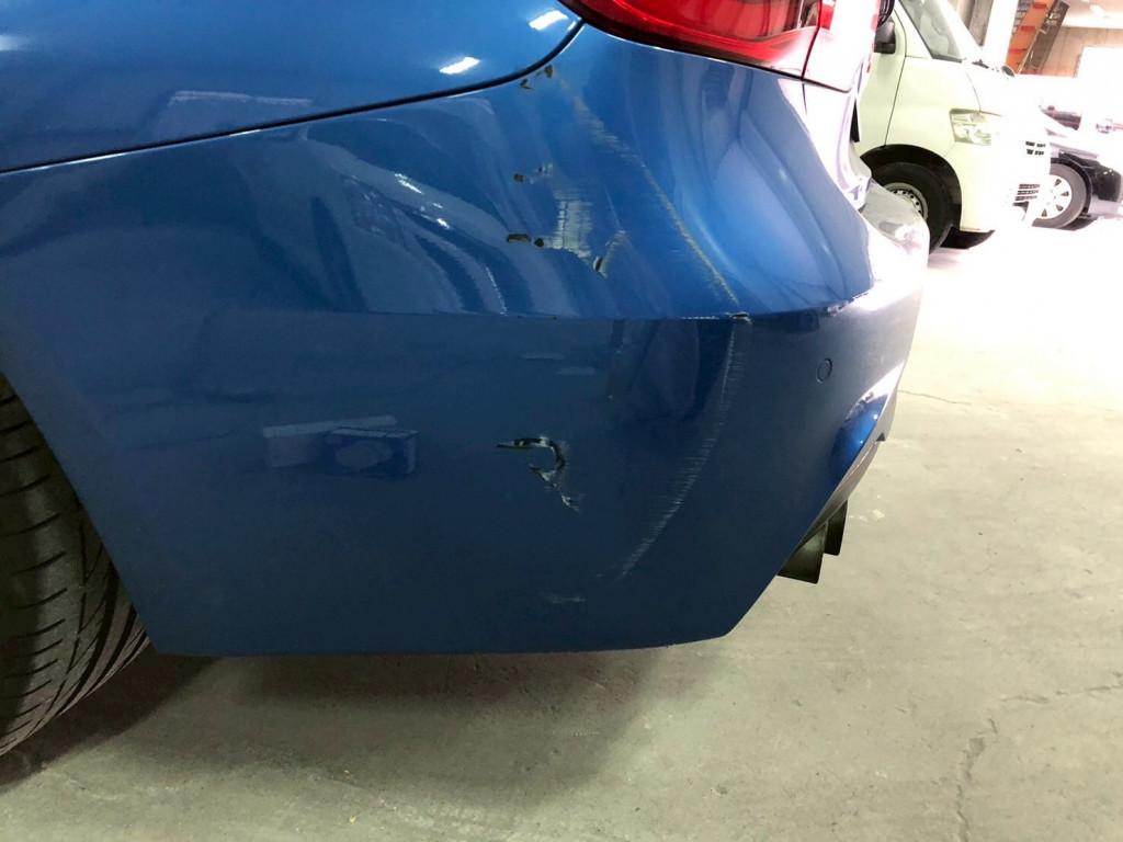  ＢＭＷ　３シリーズ エグレ修理前