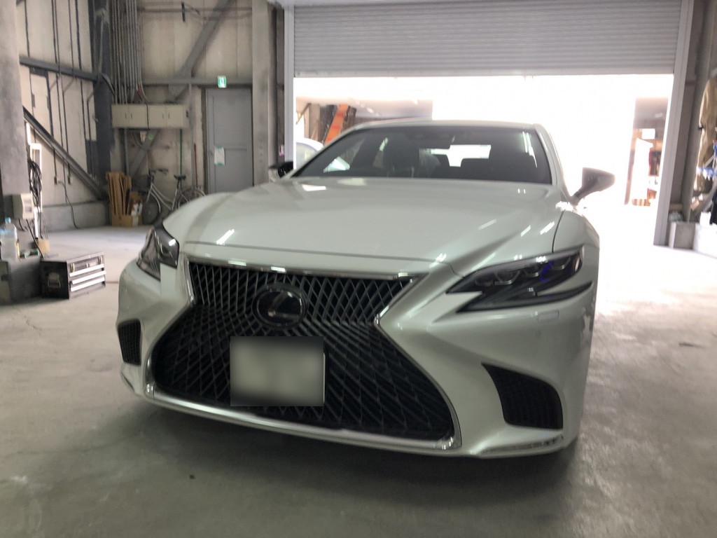 レクサス レクサス　ＬＳ５００ｈ バンパー へこみ