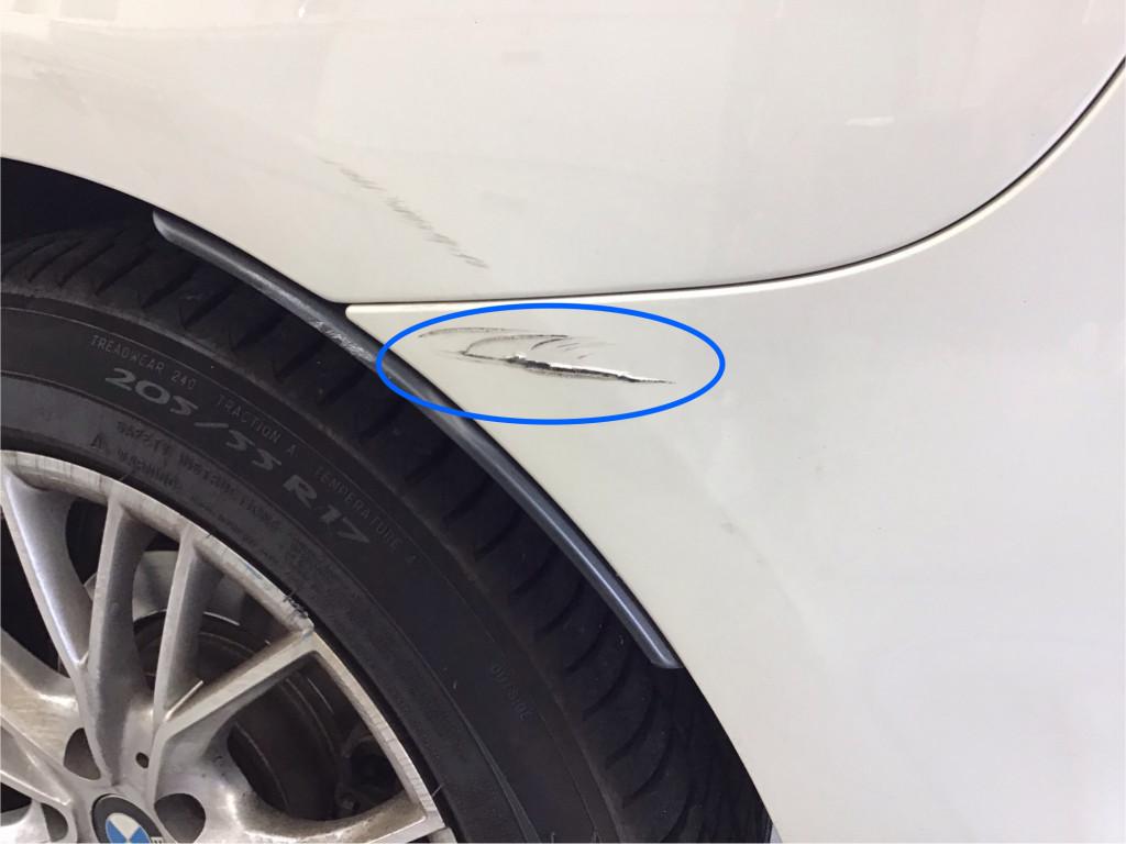  ＢＭＷ　２シリーズ エグレ修理前