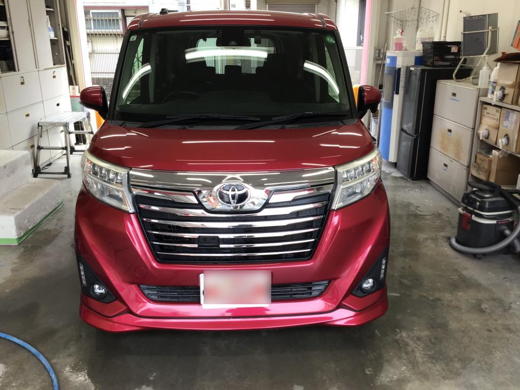トヨタ ルーミー ドア 線キズ