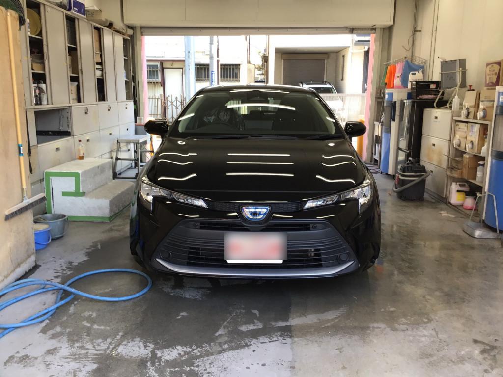 トヨタ カローラスポーツ バンパー 線キズ