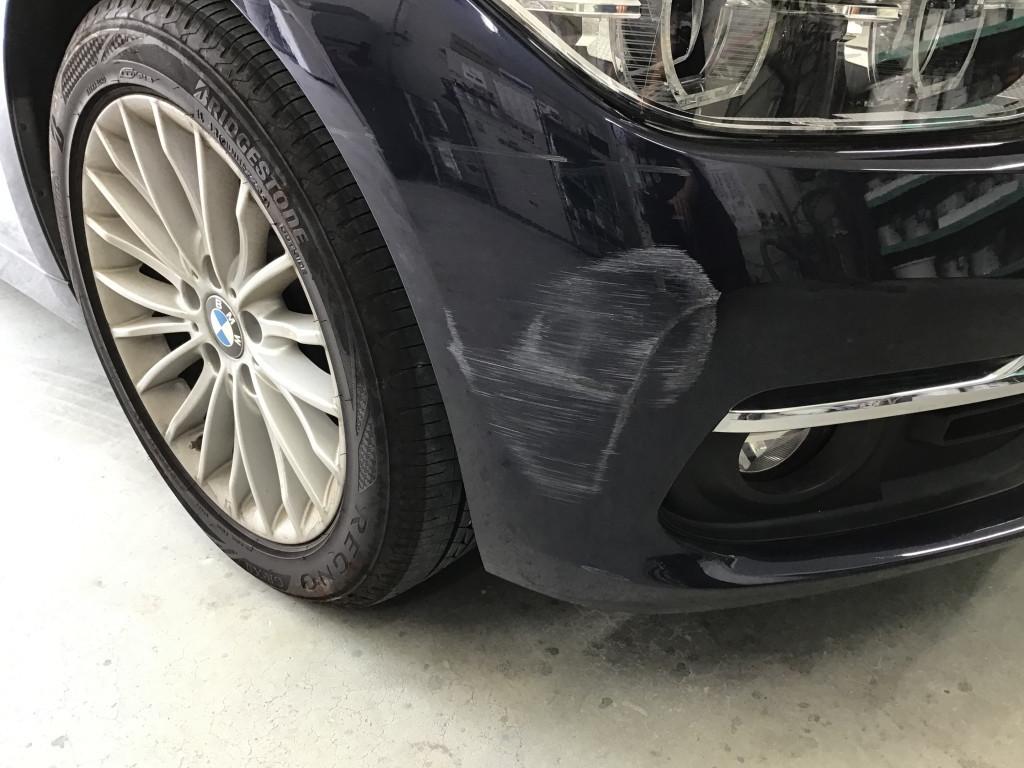  ＢＭＷ　３シリーズ エグレ修理前