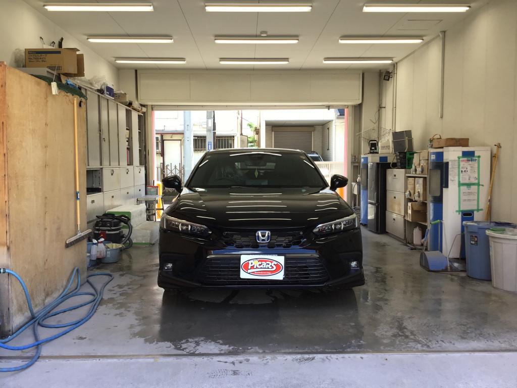 ホンダ シビック フェンダー 線キズ