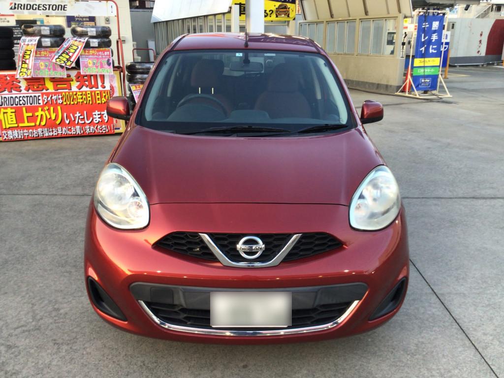 日産 マーチ ドア 線キズ