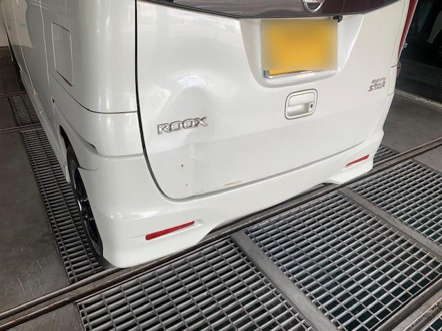  ルークス へこみ修理前